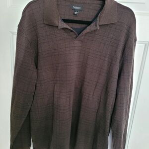 Van Heusen Men's Brown Long Sleeve
